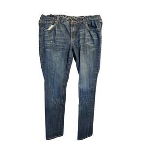 Rue 21 Jeans Women's Size 13/14 Long Boot Leg Blue Jeans